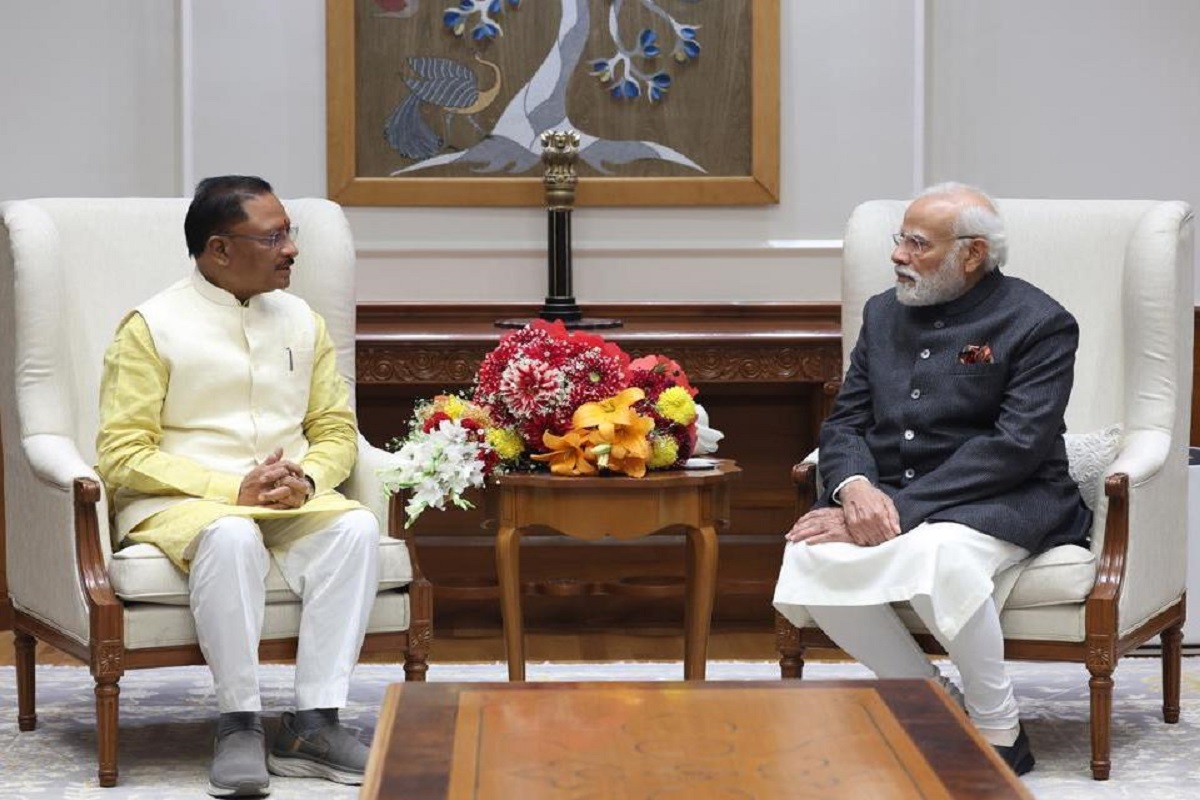 CM VishnuDeo Sai meets PM Modi